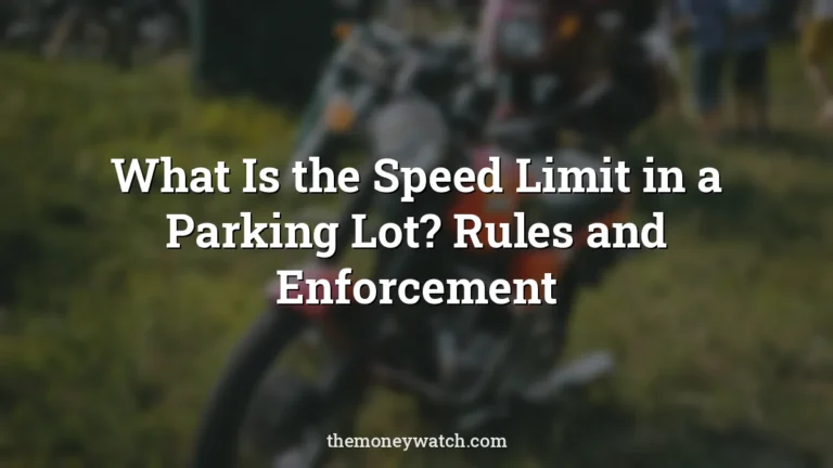 Motorcycle and motorbike photo for a guide to what is the speed limit in a parking