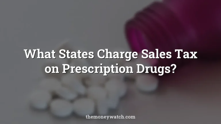 Pills, medication and tablets photo for a guide to what states charge sales tax on prescription