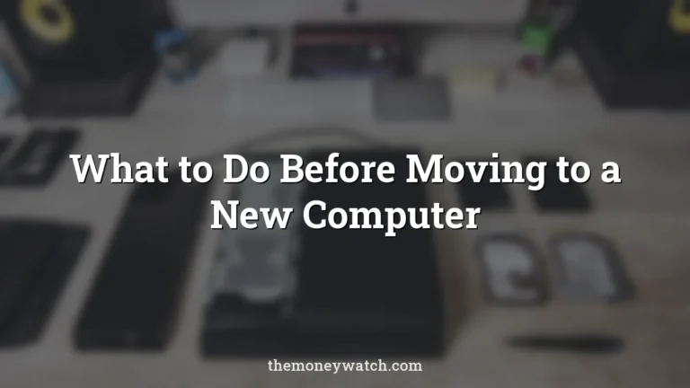 Computer, hard drive and desk photo for a guide to moving to new computer