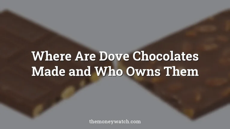 Chocolate bars factory photo for a guide to where are dove chocolates made