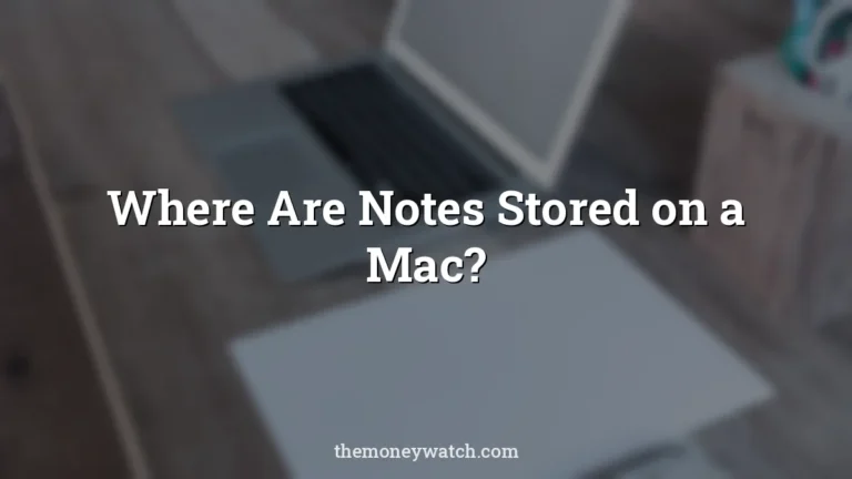 Home office, laptop and notebook photo for a guide to where are notes stored mac