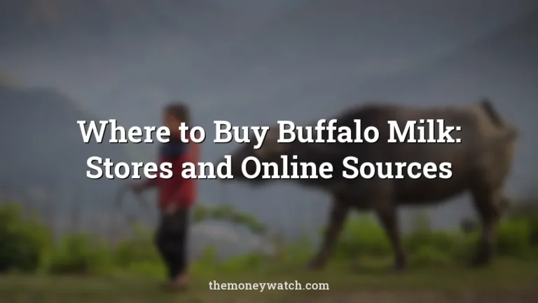 Buffalo milk bottle photo for a guide to where can you buy buffalo milk