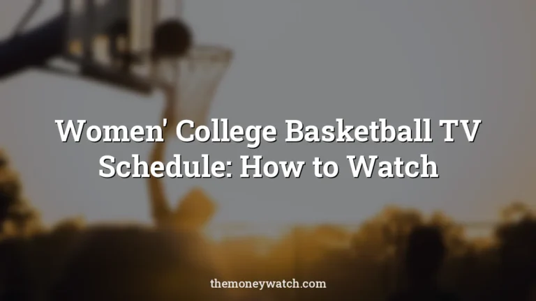 Basketball, sport and ball photo for a guide to women's college basketball TV